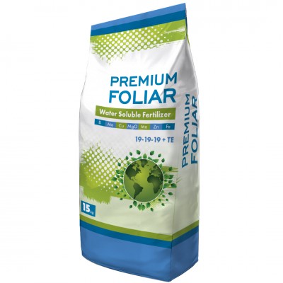 Удобрение Premium Foliar (Премиум Фолиар) 19-19-19+TE, 15кг, комплексное водорастворимое удобрение